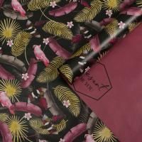 Бумага подарочная Тропики 2, в листах, двухсторонняя 70х100см, глянец 75г/м2 1/10/90 