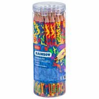 Карандаш с многоцветным грифелем заточен Хатбер Rainbow 1/30