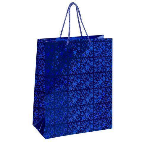 Пакет подарочный ламинированный (26х32х13см) Голография 1/12/96