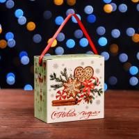 НГ Подарочная коробка 11,5х6х11см Новогодний аромат 1/5/500