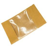 Пакет Zip-Lock Дой-Пак крафт (16,0х25,0)+(4,5+4,5) с большим окном 140мм 50/350