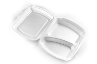 ВПС Ланч-бокс 2-сек (247х206х70) белый 82 LB  вспен ЮУП 200/200 