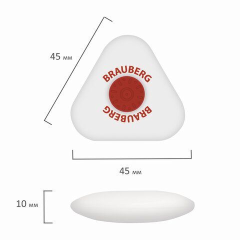Ластик 10х45х45мм термопластичная резина Energy BRAUBERG 1/24