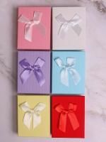 Подарочная коробка Прямоугольник 7х9х2,8см Волна микс 1/12