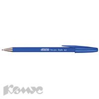 Ручка шариковая синяя 0,5мм прорезин. корпус Attache Style 1/50