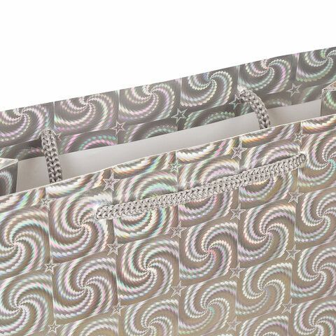 Пакет подарочный ламинированный (26х32х13см) Голография 1/12/96