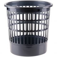 Корзина для бумаг 9л серая сетчатая OfficeClean 1/20