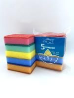 Губка для посуды (5шт) 90х60х25мм Стандарт 1/30