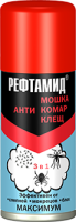 Репеллент аэрозоль от комаров, клещей, мошек Рефтамид Максимум 100мл Сибиар 1/15