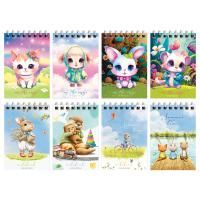 Блокнот 40л А7 65х100мм гребень BG Милые животные 1/48/192