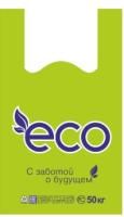 Пакет Майка ПНД (30+15)х50-18  Eco салатовый Д 100/1000