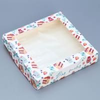 Подарочная коробка с окном 20х20х4см Для тебя 5/750