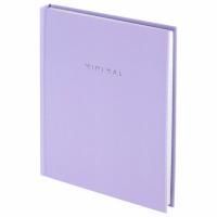 Блокнот 80л А6 110х147мм клетка твердый переплет сиреневый BRAUBERG Minimal 1/20