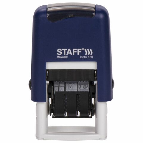 Датер-мини STAFF месяц цифрами оттиск 22х4 мм Printer 7810 BANK