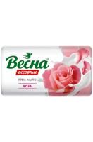 Мыло туалетное 90гр в обертке Роза  Весна 1/72