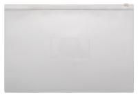 Папка-конверт А4 на молнии Бюрократ 230х333 мм 150 мкм прозрачная 1/12