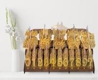 Свеча-топпер для торта акриловая золото 1/10