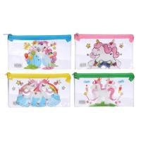 Пенал-косметичка 19х10х0,2см Единорожки 1/12