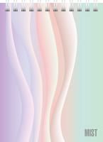 Блокнот 60л А6 110х145мм клетка гребень Хатбер Mist 1/72