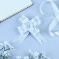 Бант-бабочка 3см белый Линии 10/10