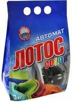 Порошок стиральный Лотос-М 3кг Колор эконом автомат пакет РОСХИМПРОМ 1/6 