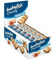 Продукты, Батончик вафельный BabyFox Creamy White 18,2 г 1/24