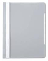 Папка скоросшиватель с прозр верхн лист серый Россия 1/20/200 