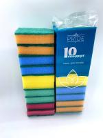 Губка для посуды (10шт) 80х50х25мм Стандарт 1/30