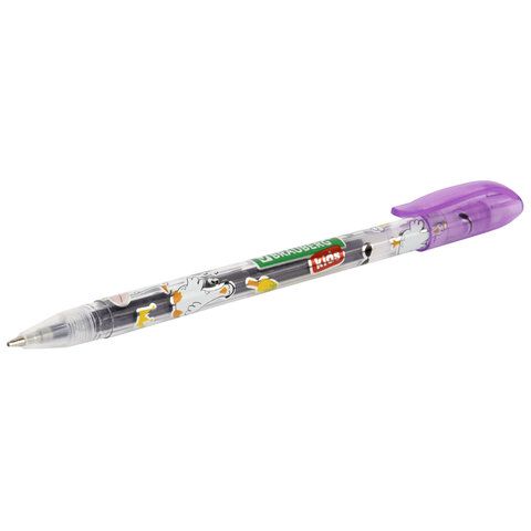 Набор гелевых ручек 12цв узел 1мм линия 0,7мм блестки BRAUBERG KIDS CUTE ANIMALS 1/12