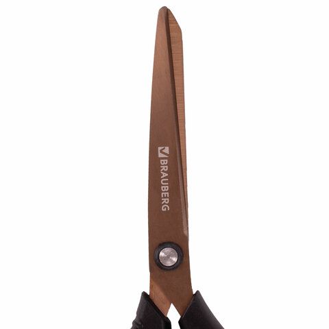 Ножницы 210мм титан 2-х сторон заточка Heavy Duty BRAUBERG 1/12/144(Клиент)