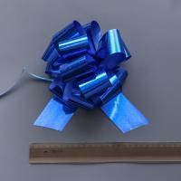 Бант-шар 5см синий голография 1/20