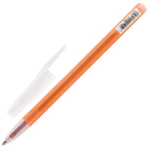 Ручка шариковая масляная синяя 1мм линия 0,5мм безоп.корпус ассорти ЮНЛАНДИЯ НЕОН 1/48