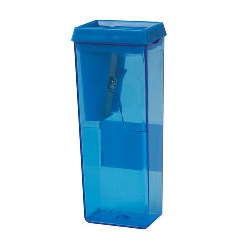 Точилка с контейнером прямоугольная пластиковая тонированный корпус ассорти BEIFA 1/12