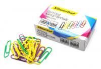 Скрепки 33мм 100шт цветные Silwerhof 1/50