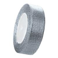 Лента упаковочная текстиль 25мм х 20м 4 серебро 1/1