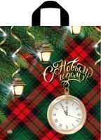 НГ Пакет с петлевой ручкой (38х42)-37 Часы с фонариками ПНД Тико 50/300