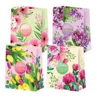 Пакет подарочный бумажный (26,4х32,7x13,6) ламинир Микс№2 1/12/240