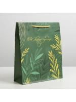 Пакет подарочный ламинированный (21х25х8см) Present with love 1/400