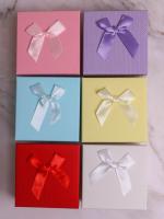 Подарочная коробка Квадрат 9х9х5см Волна микс 1/6