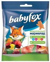 Продукты BabyFox мармелад жевательный с соком ягод и фруктов 30 г 1/90