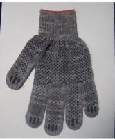 Перчатки ПВХ 3-нитка 10класс точка белые 10/500