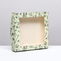 Подарочная коробка с окном 20х20х4см Для тебя 20/900