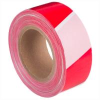 Сигнальная лента бел-красн (50х200) СТАНДАРТ основа полиэтилен 1/36 