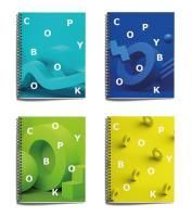 Тетрадь 48л А5 клетка гребень обложка мел картон ВД-лак Объемные фигуры Schoolformat 1/80