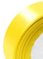 Лента атласная 25мм 25м желтая 5/5