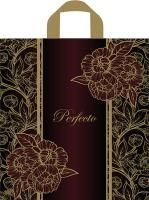 Пакет с петлевой ручкой (37х40)-95 Перфекто Роскошь бордо Тико 25/300