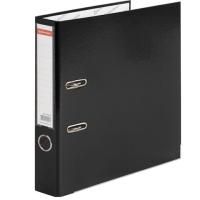 Папка-регистратор А4 50мм BRAUBERG с покрытием из пластика черная с уголком 1/25