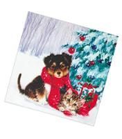 НГ Салфетки (33х33) 3-сл Верные друзья (20) 1/12