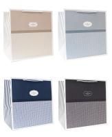 Пакет подарочный бумажный (33х32х23,5) люкс Vintage Frame 1/12