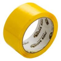 Клейкая лента цветная (48х66) желтая Нова Ролл 204 6/36